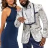 Mens Vested Paisley Pattern And Wedding Tuxedo