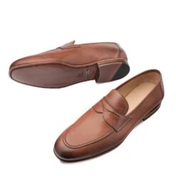 Mezlan Pompei Men’s Tan Penny Loafers – Unstructured Italian Calfskin Slip‑Ons -Alberto Nardoni Shop mezlan shoes 9349 pompei tan ou 596d138d 1987 4ef4 988e 100aa7ff98d0