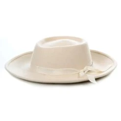 Wholesale Mens Dress Hat In Color Off White