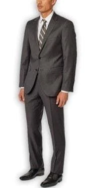 Mix And Match Suits Men's Suit Separates Wool Fabric Charcoal Suit By Alberto Nardoni Brand