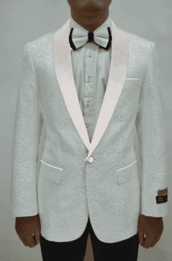 Paisley-300 White/White - Mens Wholesale Blazers