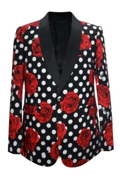 Paisley-504 Black - Mens Wholesale Blazers