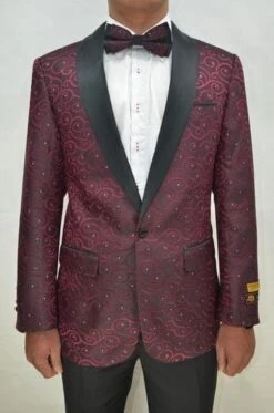 Prom Tuxedo For Men - Vegas Burgundy