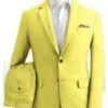 Yellow Big And Tall Linen Suit