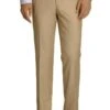 Beige Men's Slim Fit Wool Dress Pants - Stylish Formal Wear
