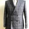 Slim Fit Prom Suits - DB-Slim Charcoal Plaid