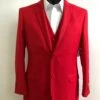 Slim Fit Prom Suits Skinny - Red