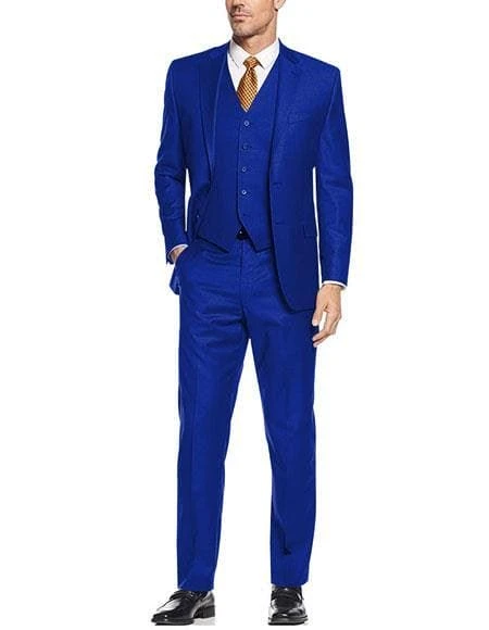 Slim Fit Prom Suits - Wool-SL-Sapphire 1 Slim Fit Prom Suits - Wool-SL-Sapphire