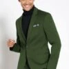 Suit And Turtleneck Combo - Turtleneck Prom Outfits - Prom Turtleneckgreen Suit