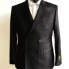 Slim Fit Suit - Super 150 Wool Suit - Mens Black Suit
