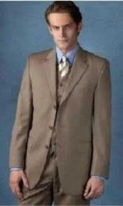 Tan 3 Piece Suit