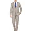 Tan Groomsmen Suits Mens Modern Fit Summer Wedding Suit Light Taupe