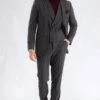 Suit And Turtleneck Combo - Turtleneck Prom Outfits - Prom Turtleneck Navy Suit