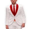 Tux-SH White/Red -Tuxedo WholesaleDistributors