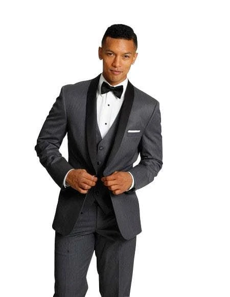 TUX-SHAWL - CHARCOAL/BLK - Mens Wholesale Blazers 1 TUX-SHAWL - CHARCOAL/BLK - Mens Wholesale Blazers