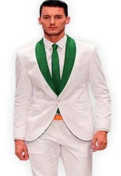 TUX-SHAWL | WHITE/HUNTR - Wholesale Tuxedo