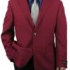 Wholesale Mens Jackets - Wholesale Blazer -Notch Lapel Burgundy Blazer