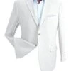 Wholesale Mens Jackets - Wholesale Blazer -White Two Button Blazer