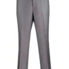 "Grey Modern Fit Men's Dress Pants - Wool Feel"