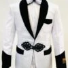 White & Black Tuxedo Jacket