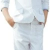 Wholesale Fully Lined White Boys Suits