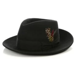 Wholesale Mens Dress Hat In Color Black